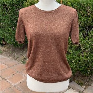Beautiful copper tone detail blouse